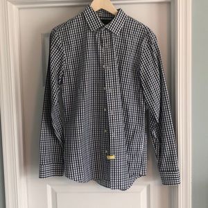 Banana Republic dress shirt white/blue/green